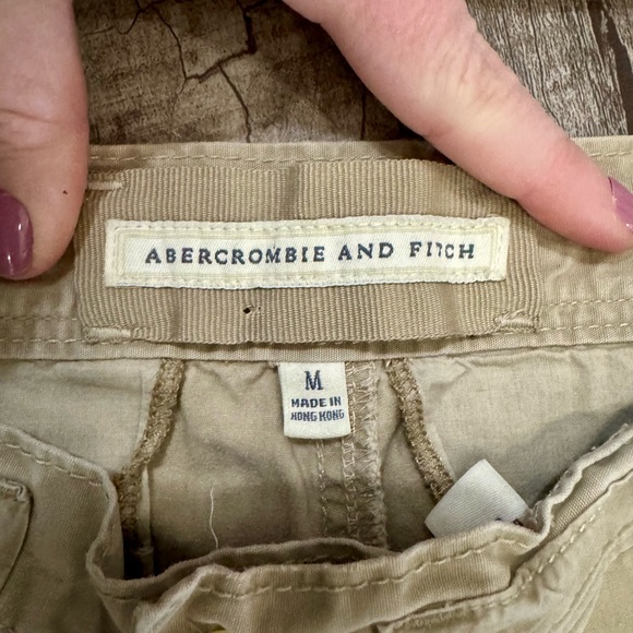Vintage Abercrombie & Fitch Women’s Khaki Cotton Pants Size M - Picture 5 of 10